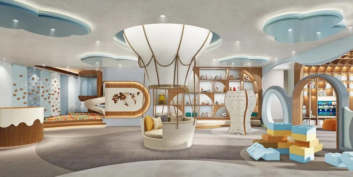 Children's indoor play area at L&T Green Reserve, Sector 128, Noida