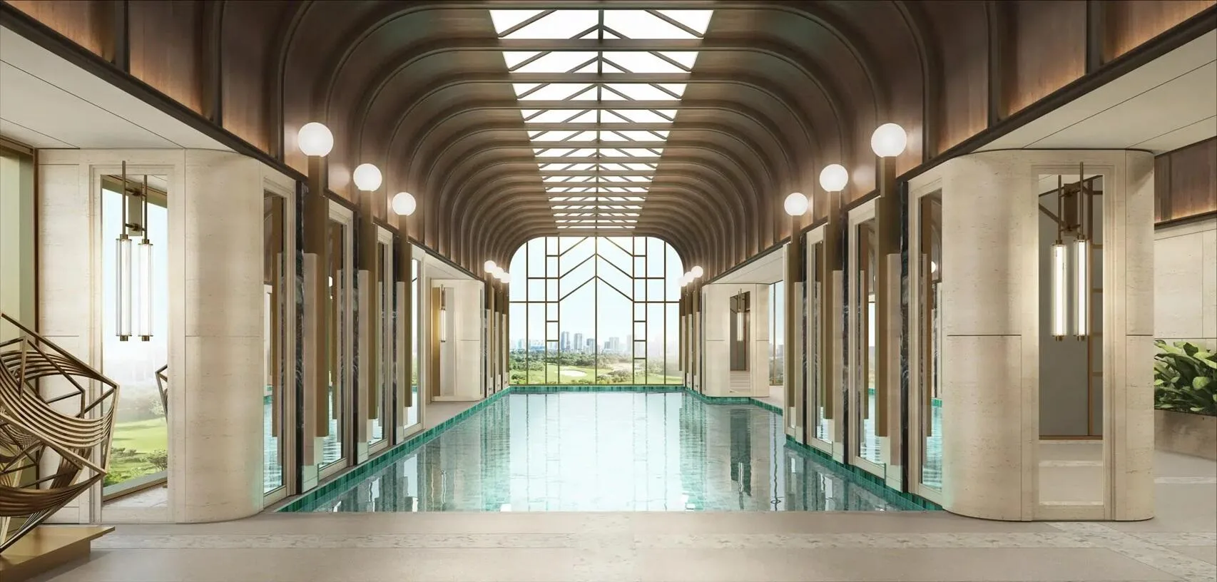 Indoor swimming pool at L&T Green Reserve, Sector 128, Noida
