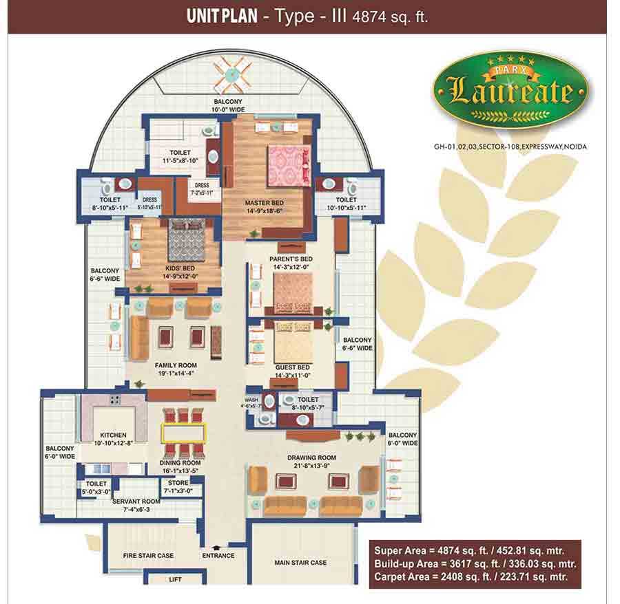 Parx Laureate floor plan